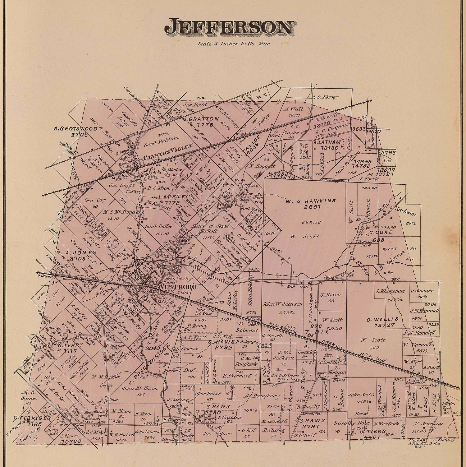 Jefferson Township-Clinton County Maps