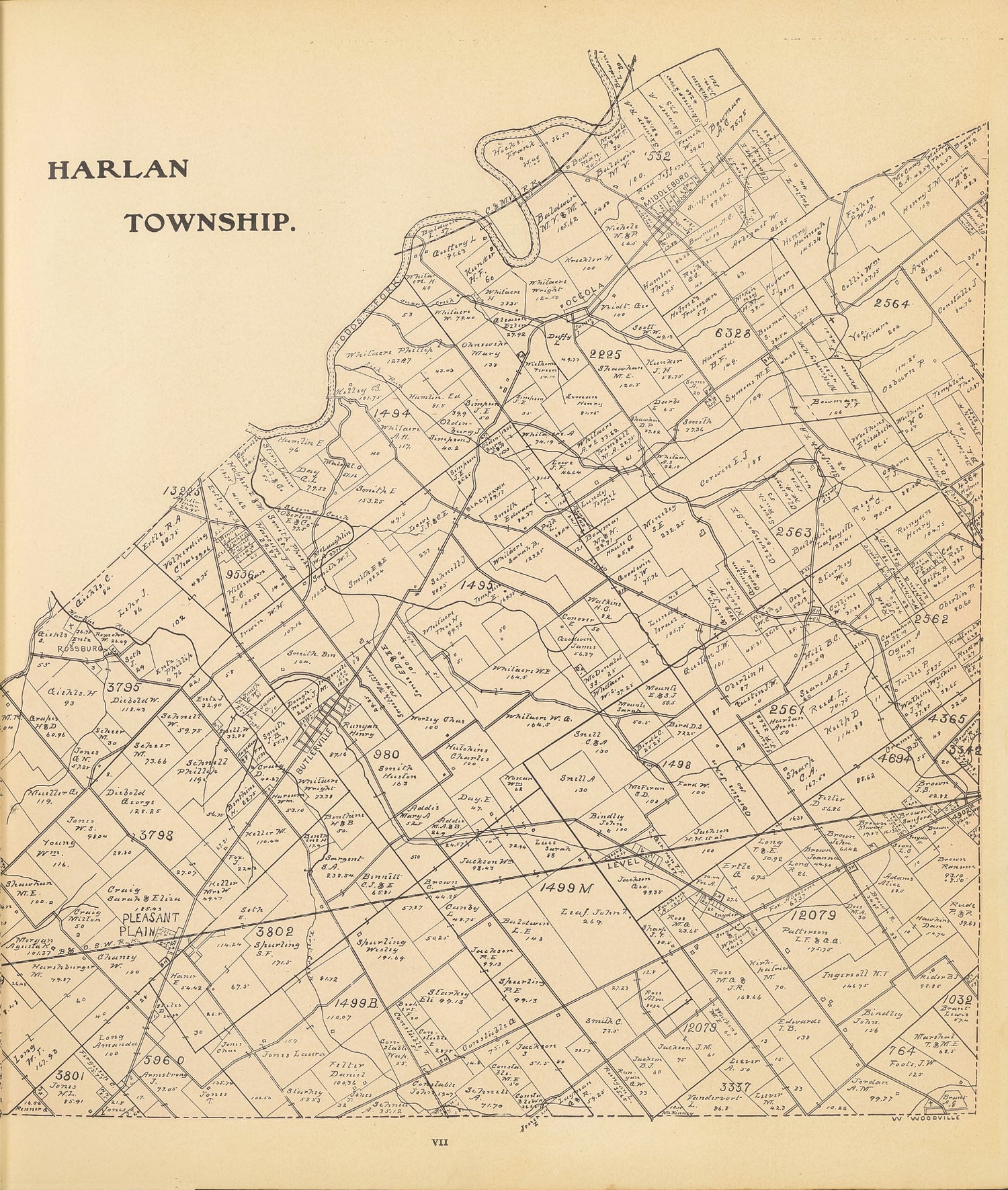 Harlan Township-Warren County Maps