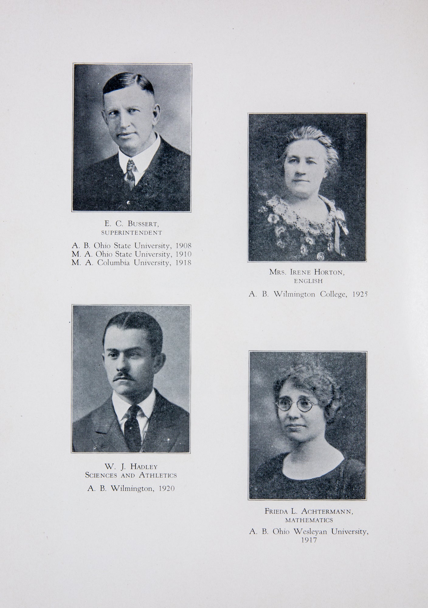 1925. Blanchester High School Yearbook