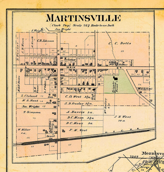 1876 Martinsville, Clark Township, Clinton County, Ohio