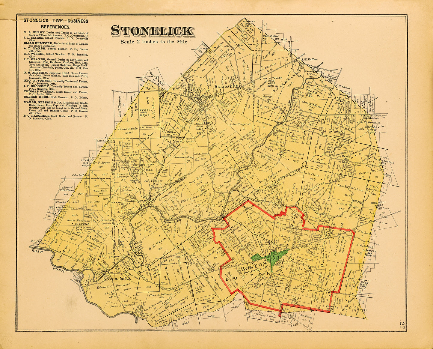 1891. Stonelick Township, Clermont County.