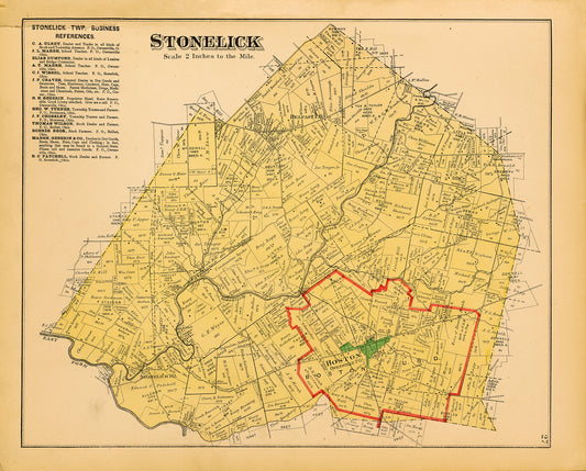 1891. Stonelick Township, Clermont County.