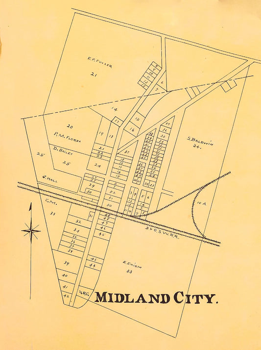 1903 Map of Midland City.