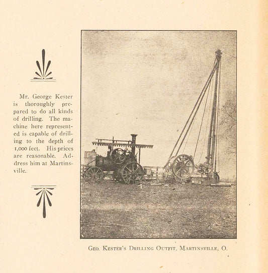 1903. George Kester Drilling. Martinsville.