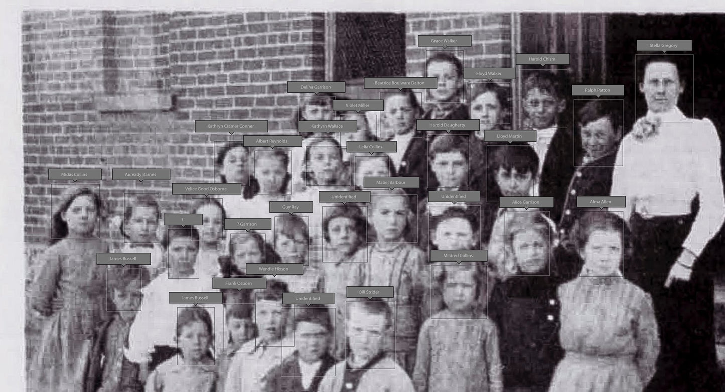 1909-1910. Midland School class.