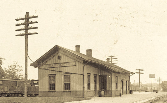1910. B&O Railroad Depot at Blanchester.