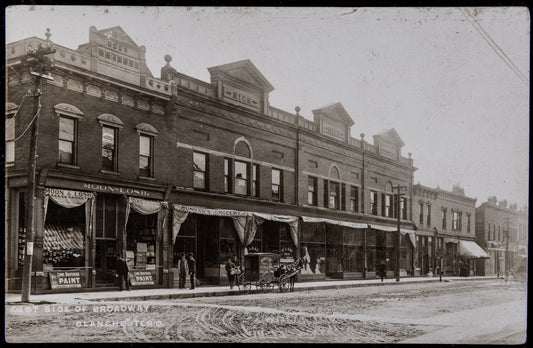 1911. East Side of South Broadway Looking South.