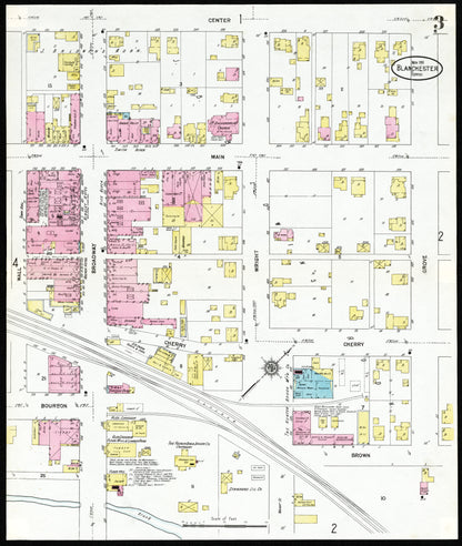 1911 Sanborn Fire Insurance Maps of Blanchester.