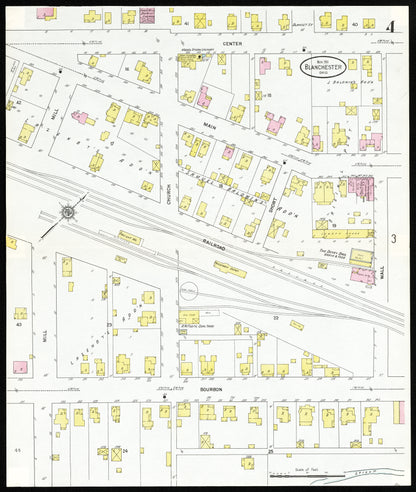 1911 Sanborn Fire Insurance Maps of Blanchester.