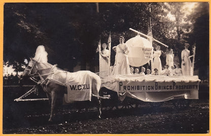 1913. Women's Christian Temperance Union Parade Float.