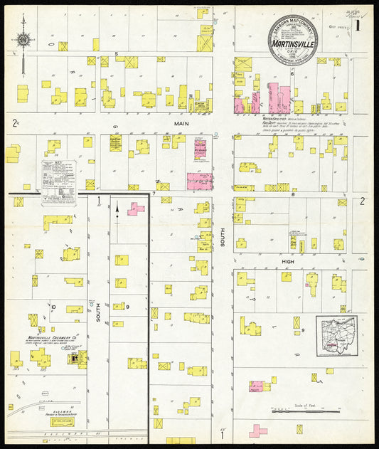 1915 Sanborn Fire Insurance Maps of Martinsville.