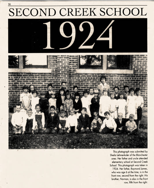 1924. Second Creek School Students.