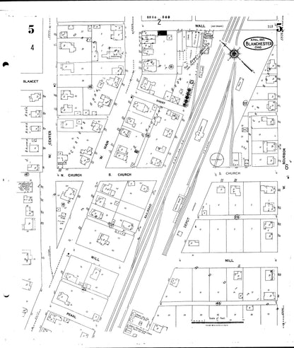 1934 Sanborn Fire Insurance Maps of Blanchester.