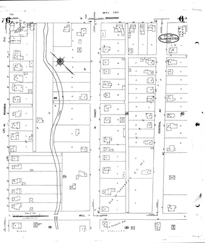 1934 Sanborn Fire Insurance Maps of Blanchester.