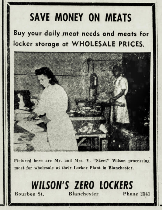 1958. Wilson's Zero Locker.