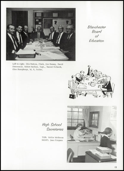 1967. Blanchester High School Yearbook.