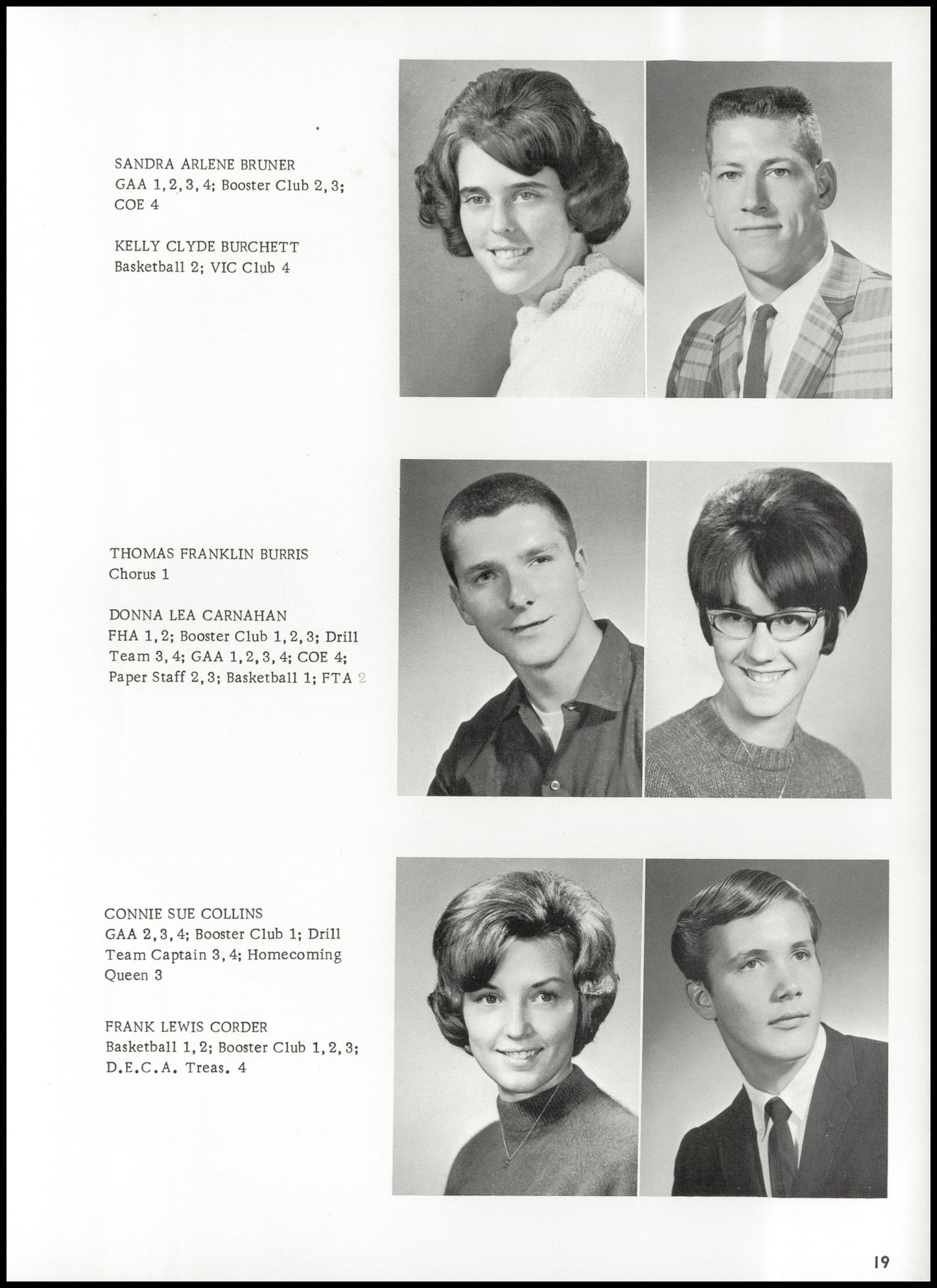 1967. Blanchester High School Yearbook.