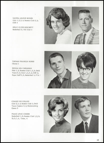 1967. Blanchester High School Yearbook.