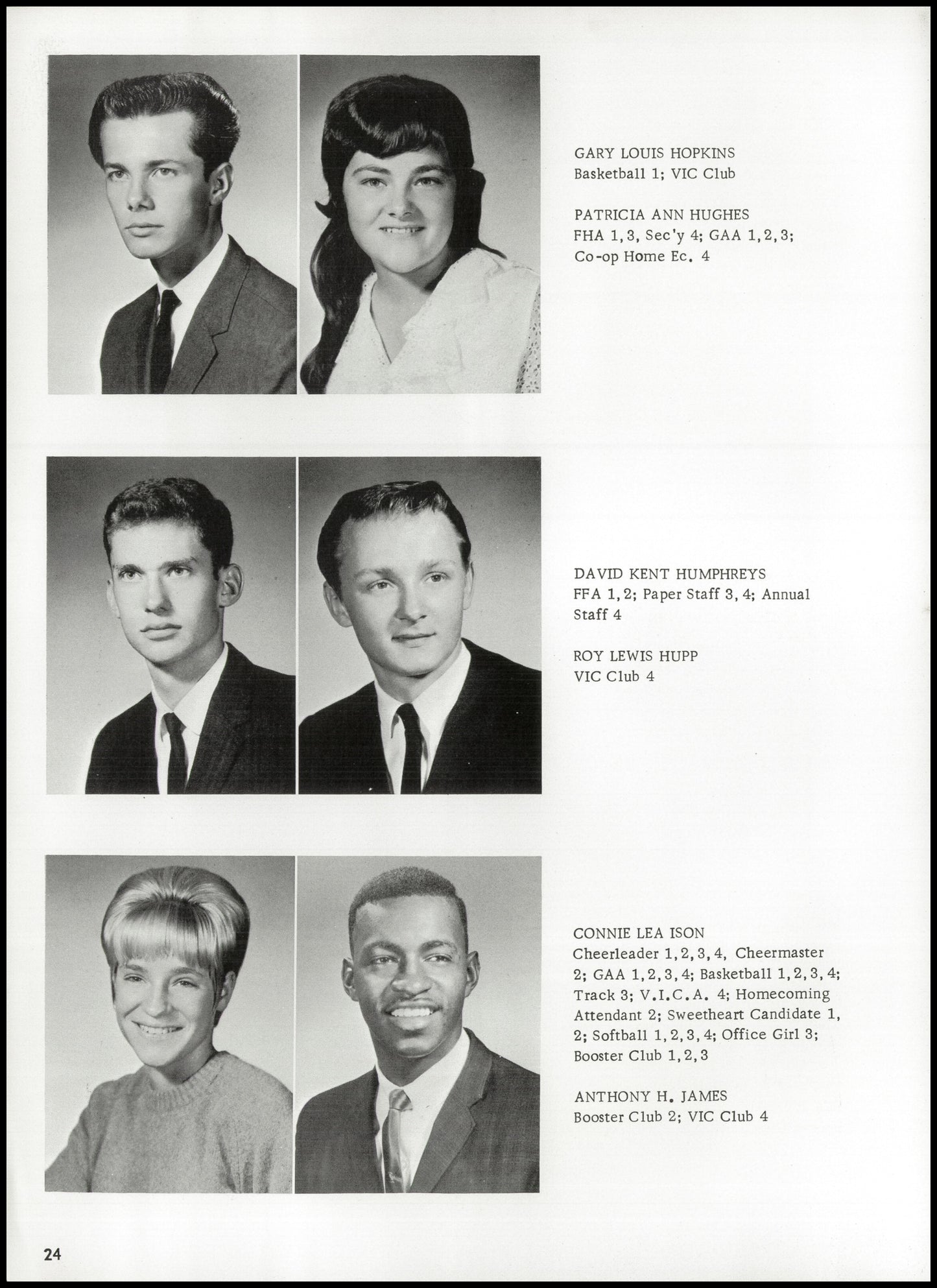 1967. Blanchester High School Yearbook.