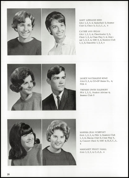 1967. Blanchester High School Yearbook.