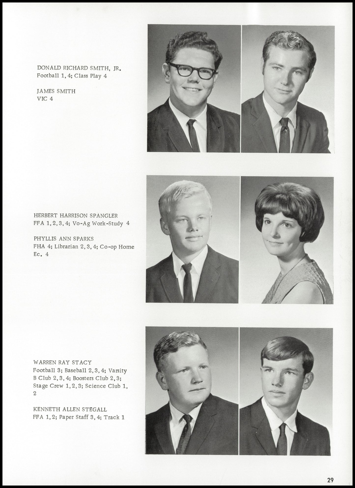 1967. Blanchester High School Yearbook.