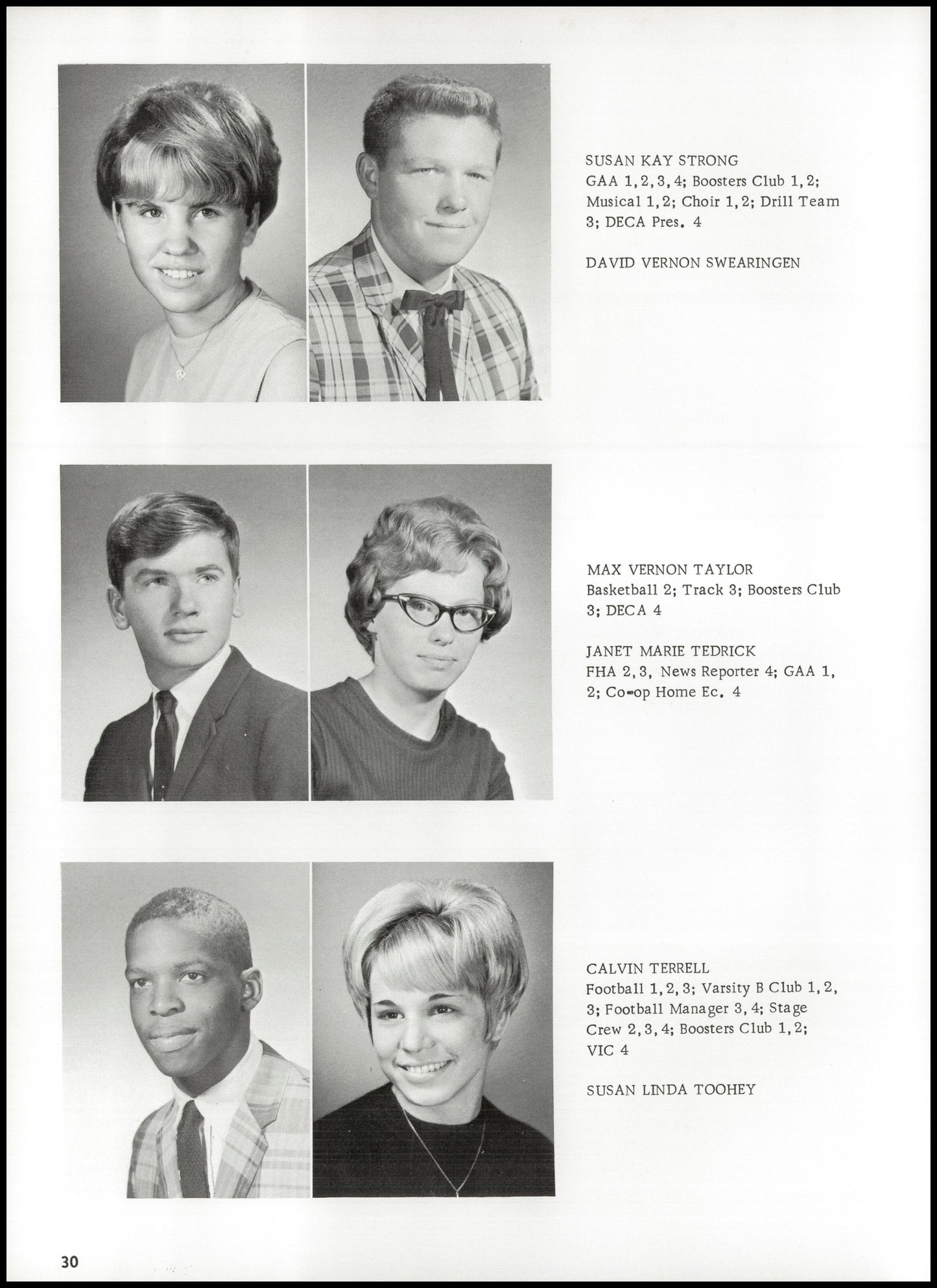 1967. Blanchester High School Yearbook.