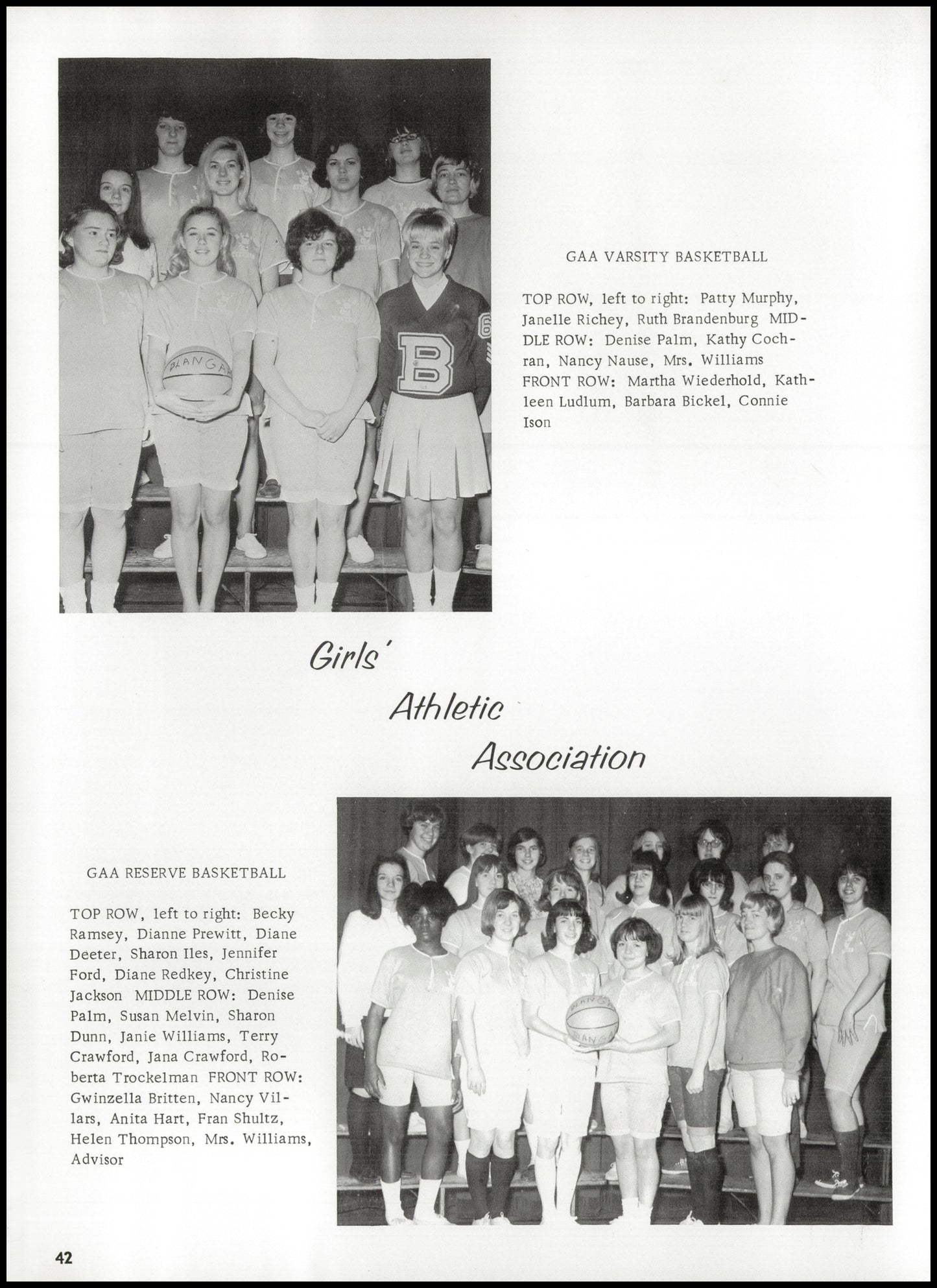 1967. Blanchester High School Yearbook.