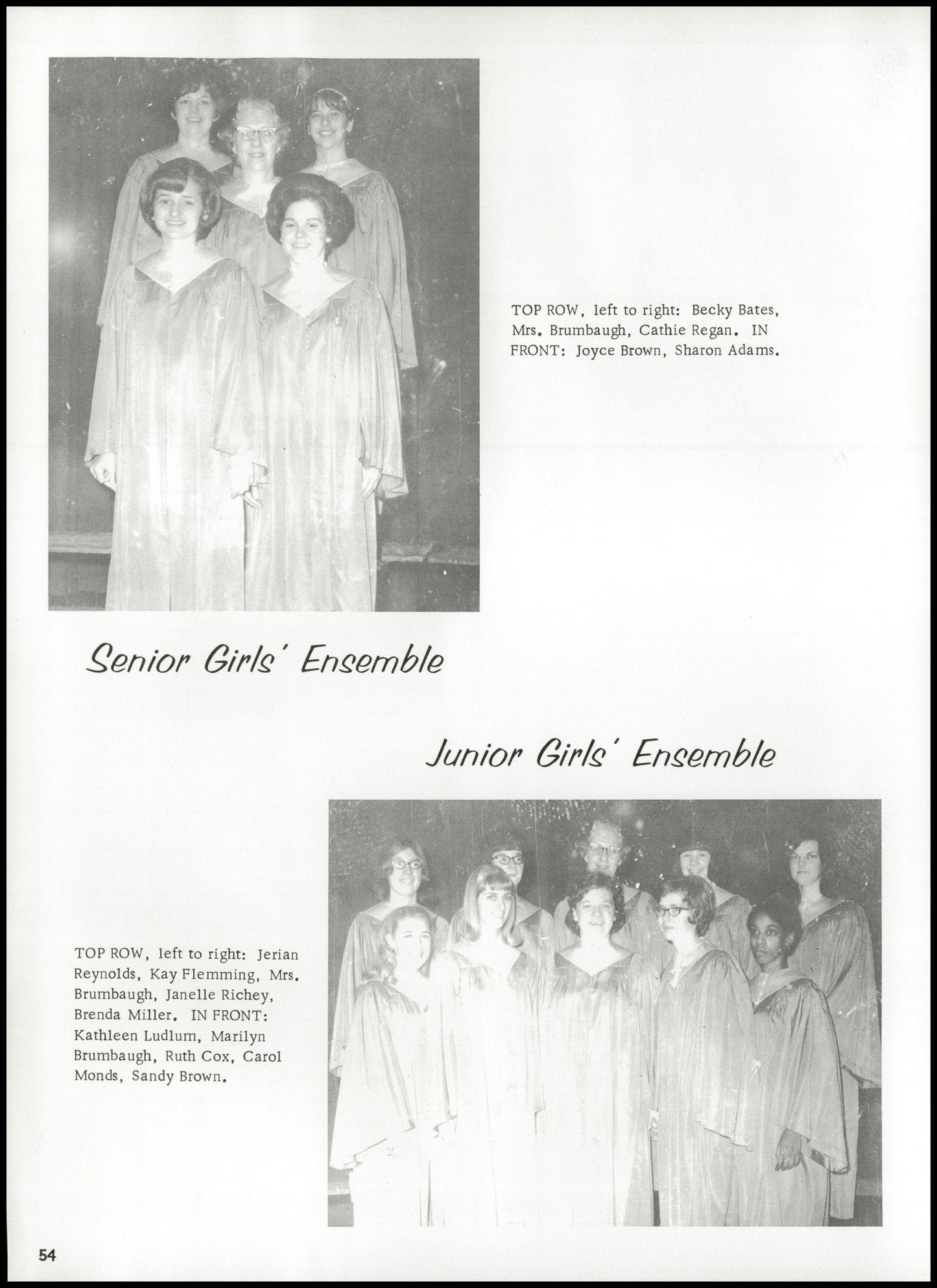 1967. Blanchester High School Yearbook.