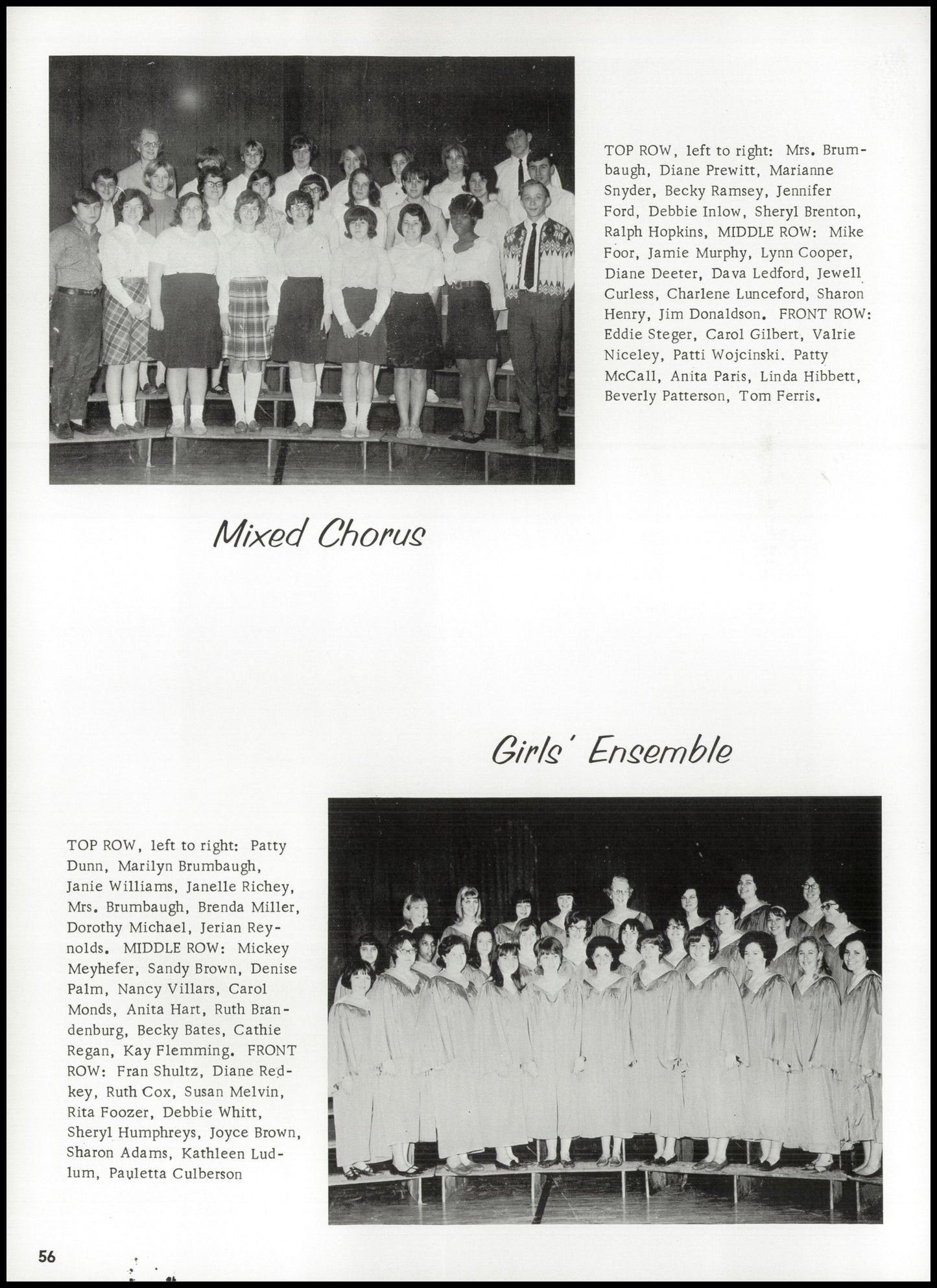 1967. Blanchester High School Yearbook.