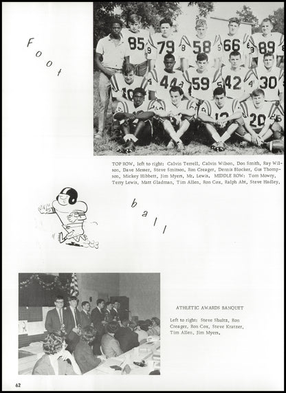 1967. Blanchester High School Yearbook.