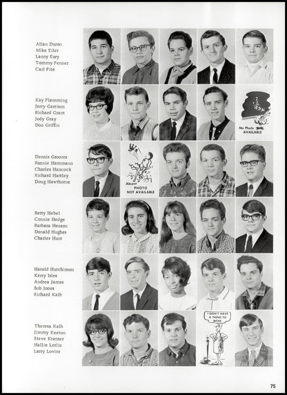 1967. Blanchester High School Yearbook.