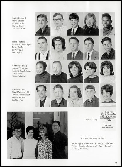 1967. Blanchester High School Yearbook.