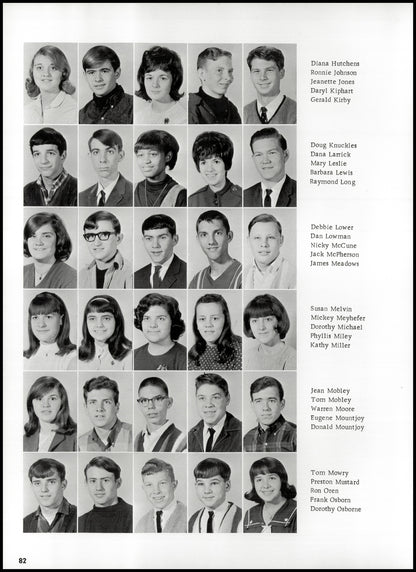 1967. Blanchester High School Yearbook.