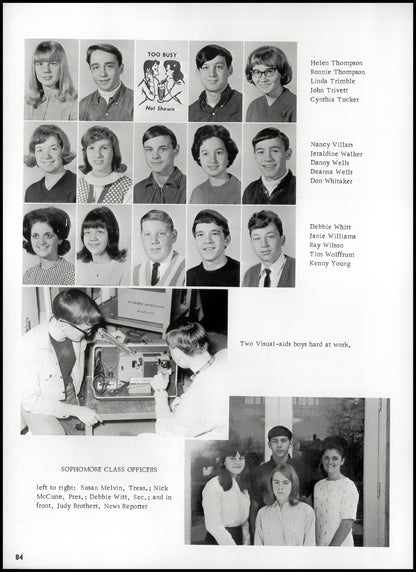 1967. Blanchester High School Yearbook.