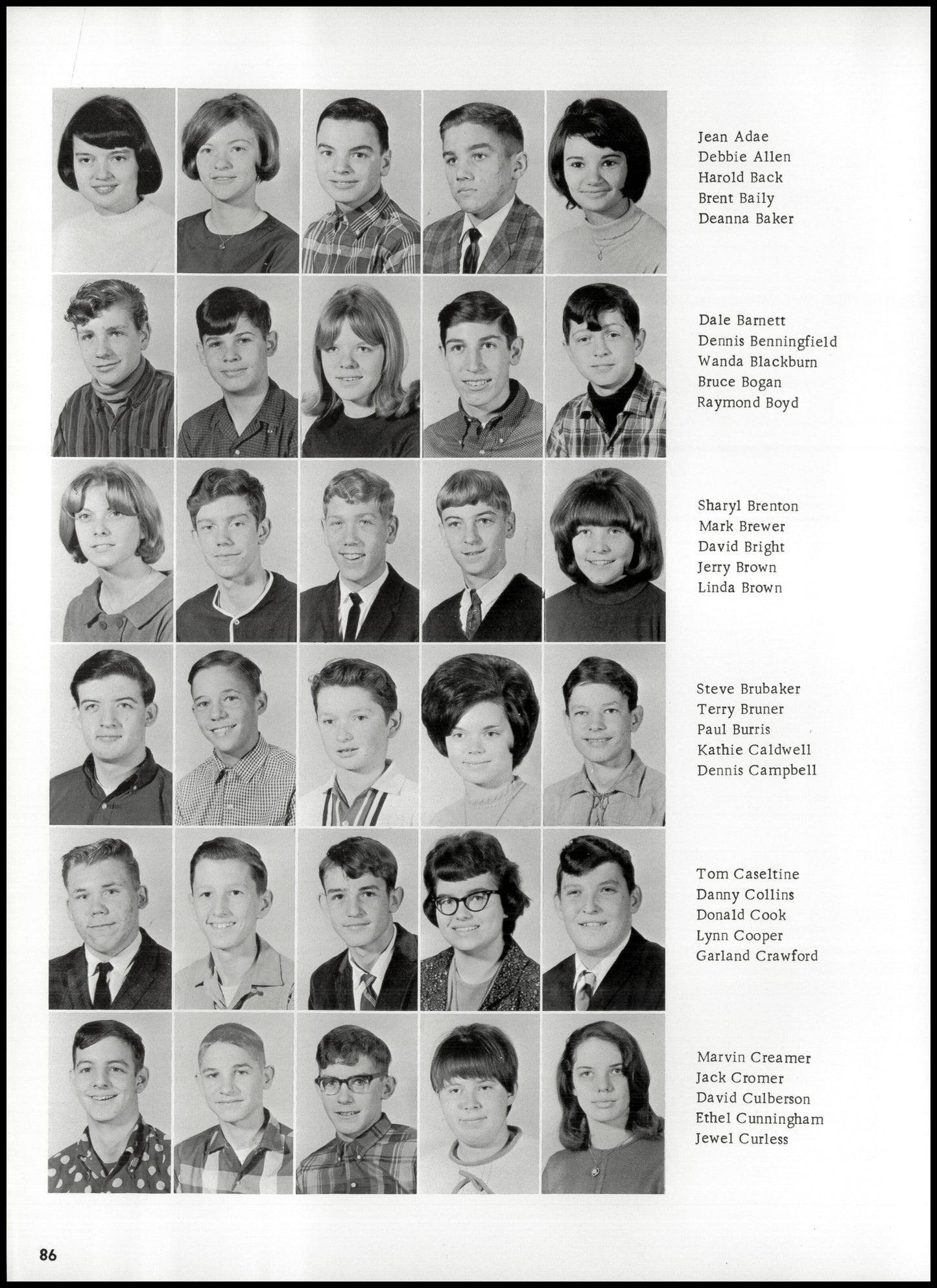 1967. Blanchester High School Yearbook.