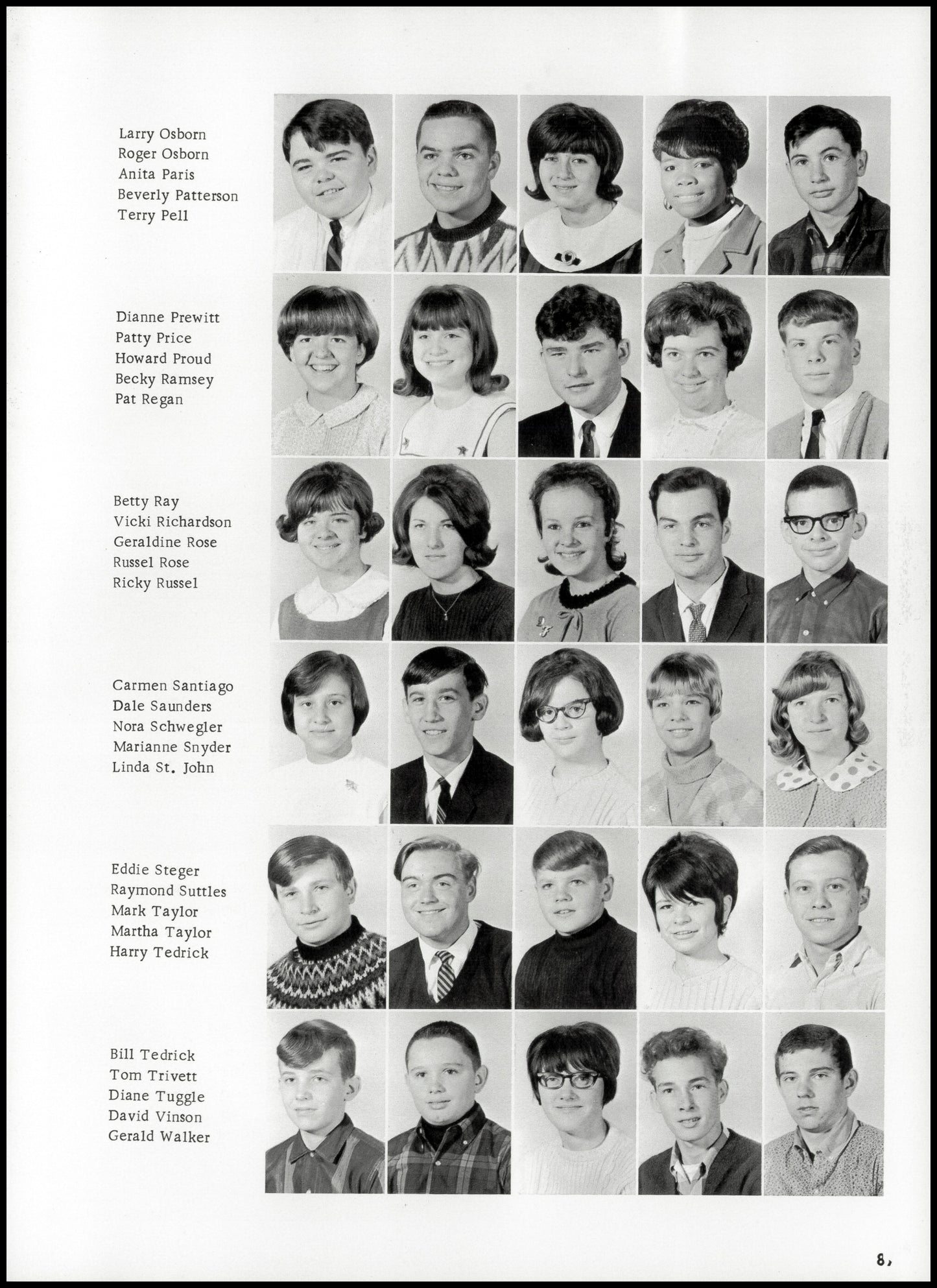 1967. Blanchester High School Yearbook.