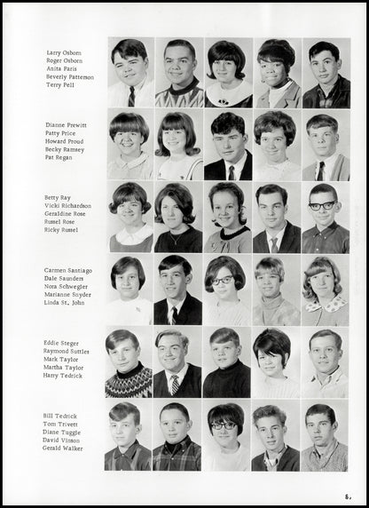 1967. Blanchester High School Yearbook.