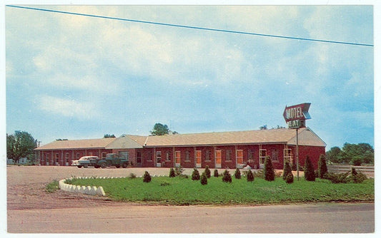 1967. Crossroads Motel & Restaurant postcard.