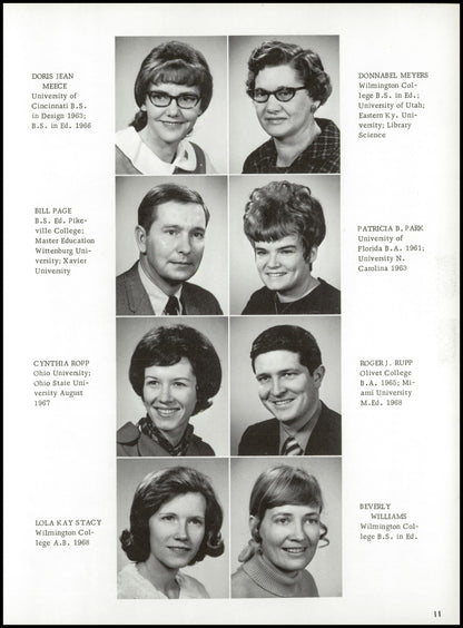 1970. Blanchester High School Yearbook.