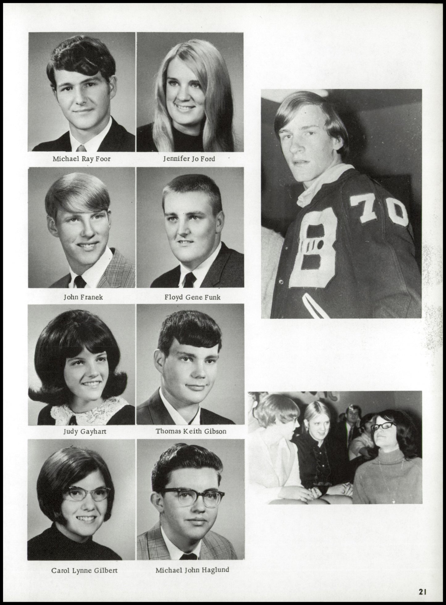 1970. Blanchester High School Yearbook.