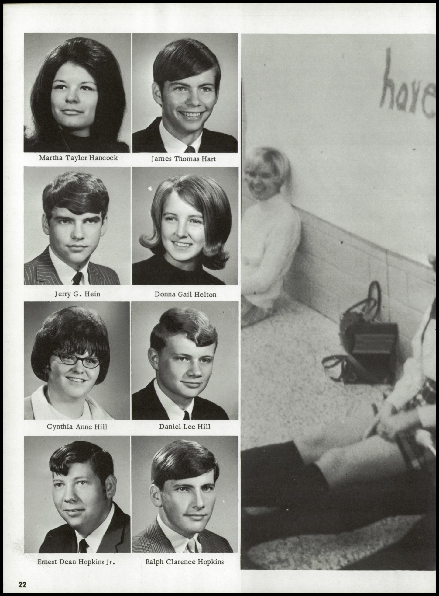 1970. Blanchester High School Yearbook.