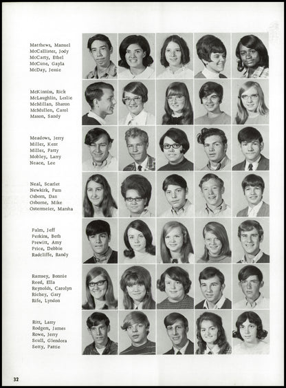 1970. Blanchester High School Yearbook.