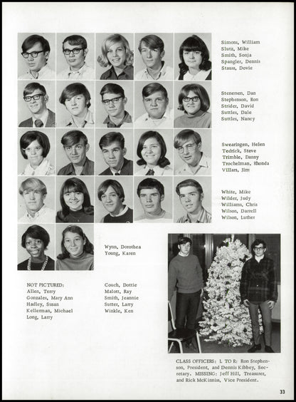 1970. Blanchester High School Yearbook.