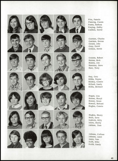 1970. Blanchester High School Yearbook.