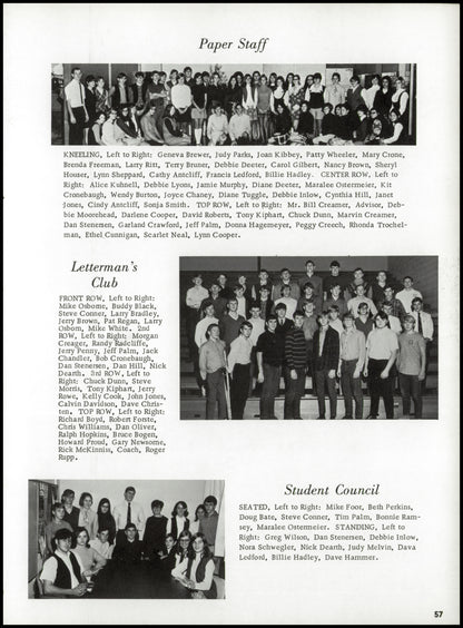 1970. Blanchester High School Yearbook.