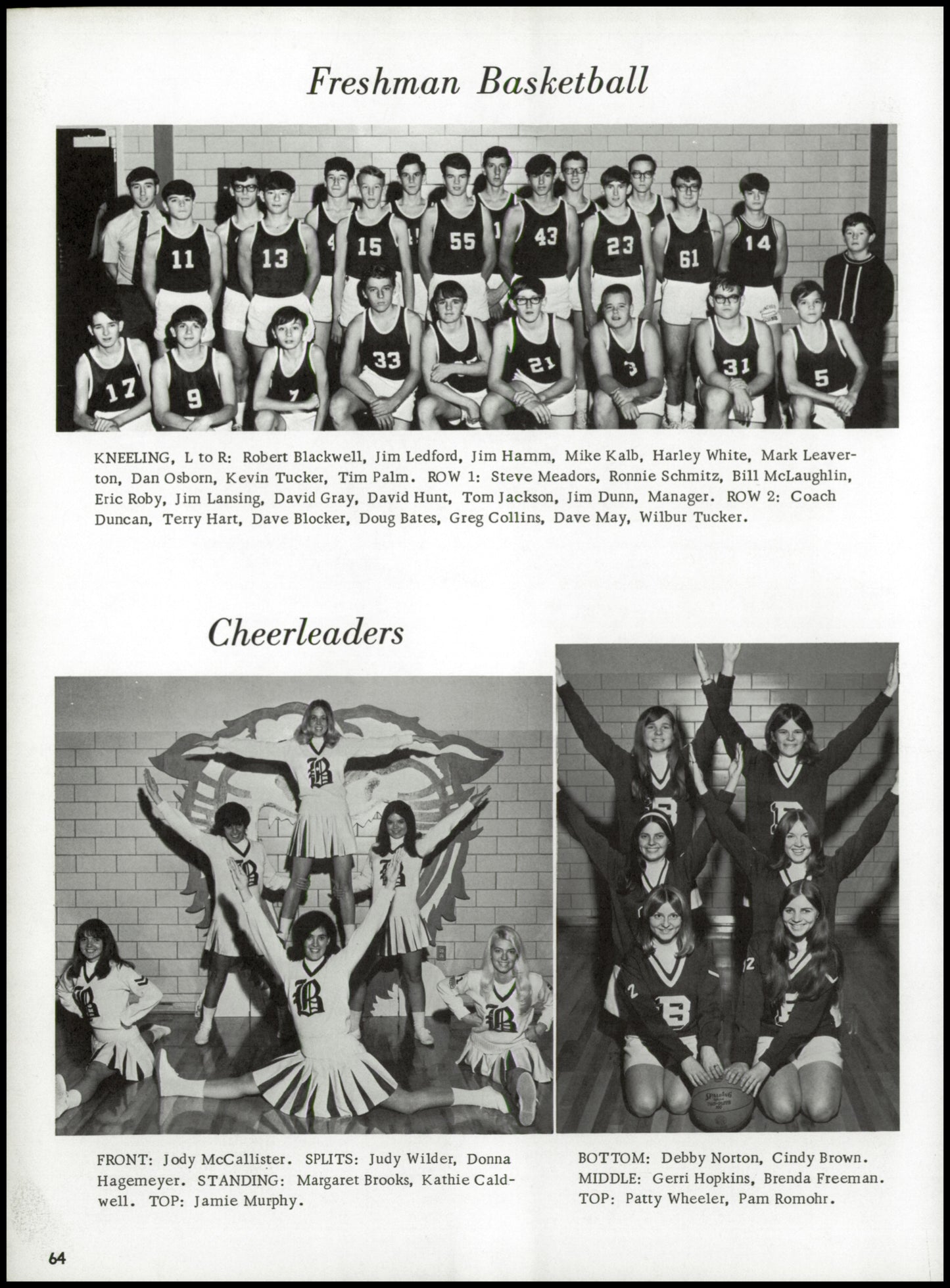 1970. Blanchester High School Yearbook.