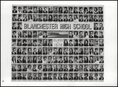 1970. Blanchester High School Yearbook.