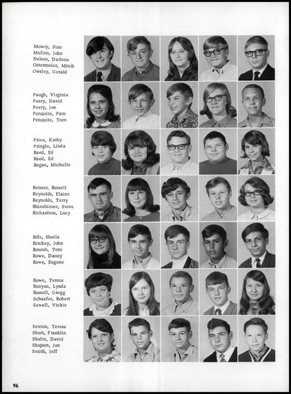 1970. Blanchester High School Yearbook.