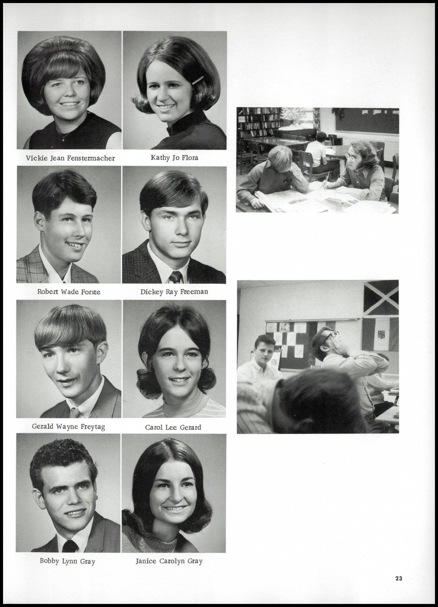 1971. Blanchester High School Yearbook.