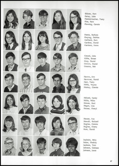 1971. Blanchester High School Yearbook.